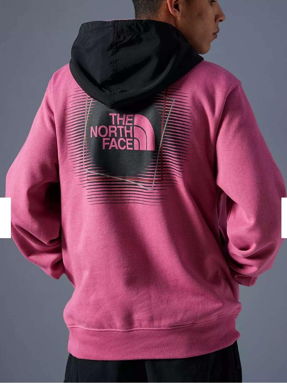 The North Face Coordinate Pullover Hoodie – Rare Pink/Black Colorway Size L